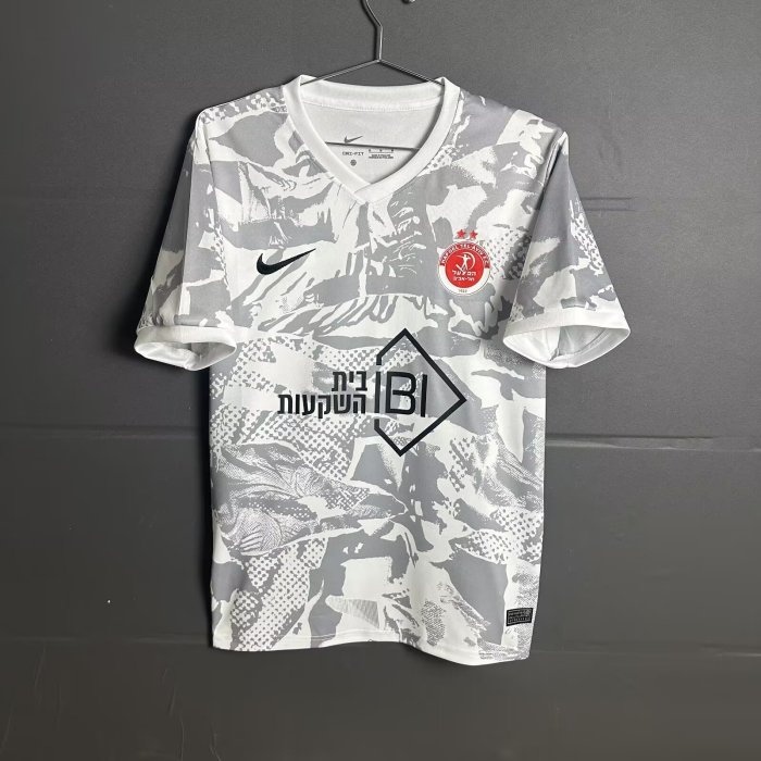 Fans Version 2025-2026 Hapoel Tel Aviv Away White Soccer Jersey Football Shirt