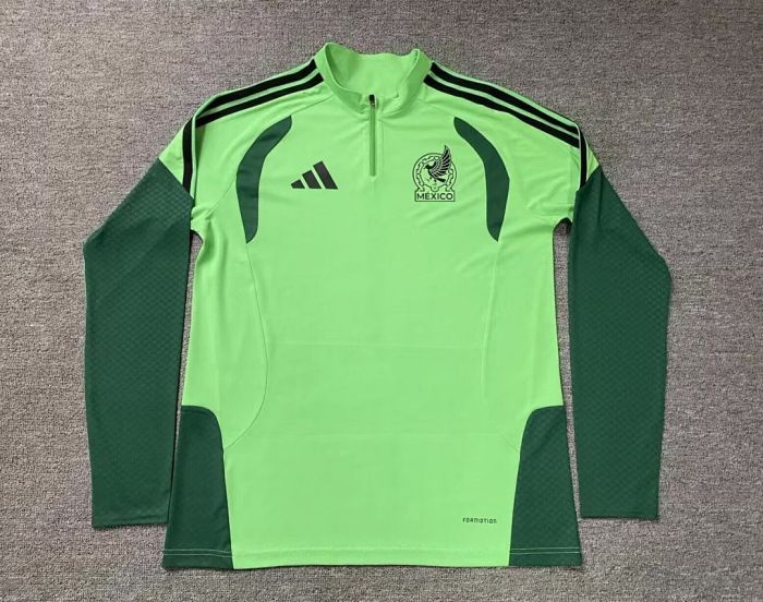 2025-2026 Mexico Green Soccer Training Sweater