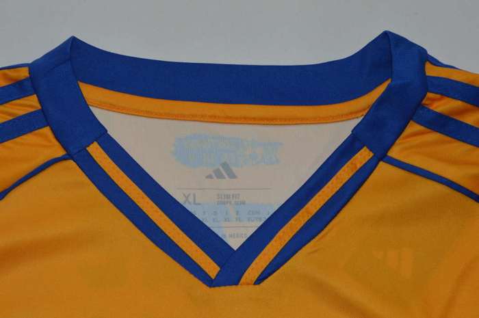 Fan Version 2025-2026 Tigres UANL Home Soccer Jersey Yellow Football Shirt