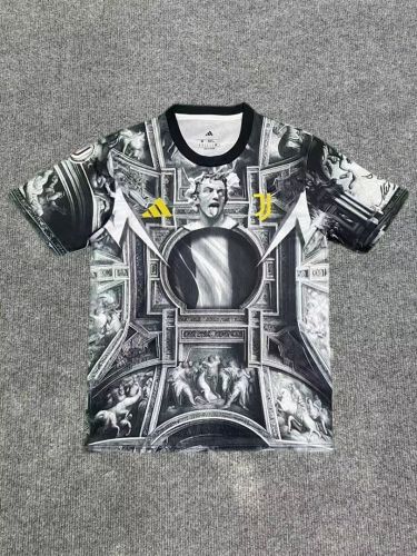 Maillot Juve Shirt Fans Version 2025-2026 Juventus Del Piero 10 Prematch Shirt Soccer Training Jersey