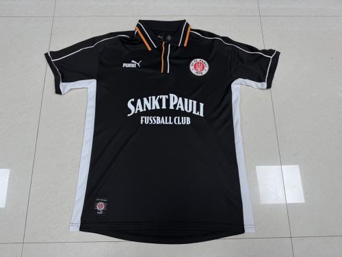 Fan Version 2025-2026 St. Pauli Black Soccer Jersey Football Shirt