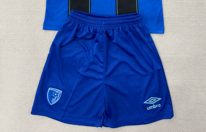 Fan Version 2025-2026 Bournemouth Away Blue Soccer Shorts Football Shorts