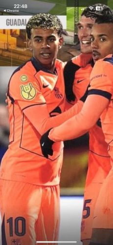 with copa del rey Patch Barca Camisetas de Futbol Player Version 2025-2026 Barcelona Third Away Orange Soccer Jersey