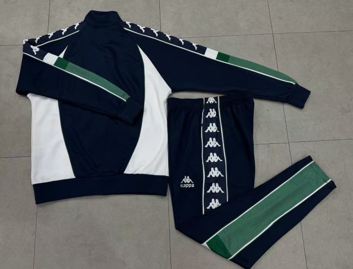 Retro 1995-1997 Real Betis Black Soccer Windbreaker Jacket Football Jacket and Pants