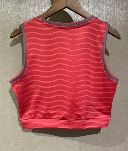 Women 2026 Portugal Home Soccer Yoga Vest Girl Football Jersey