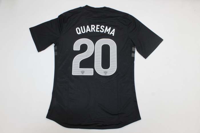 Player Version Retro Jersey 2013 Portugal QUARESMA 20 Away Black Soccer Jersey Vintage Football Shirt