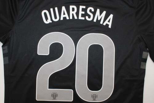 Player Version Retro Jersey 2013 Portugal QUARESMA 20 Away Black Soccer Jersey Vintage Football Shirt