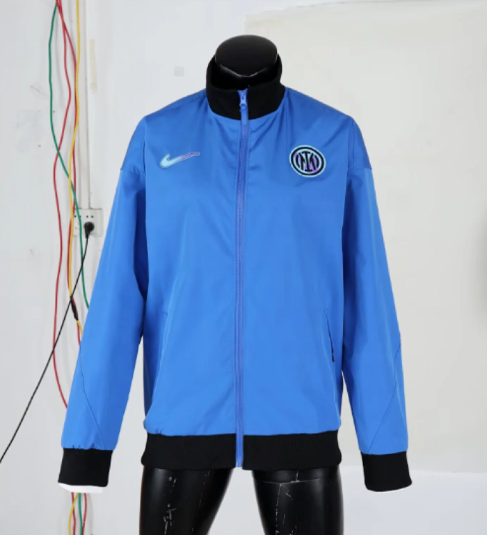 2025-2026 Barcelona Blue Soccer Windbreaker Jacket Football Jacket