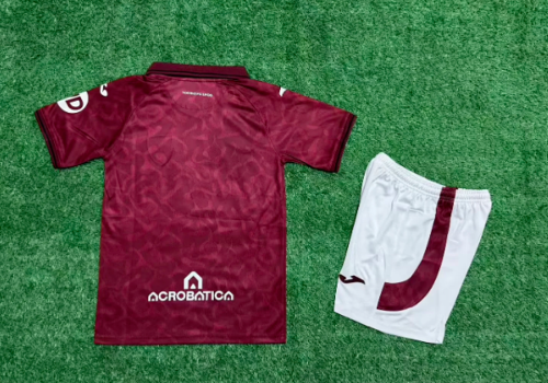 Youth Uniform Kids Kit 2025-2026 Torino Home Soccer Jersey Shorts Child Football Set