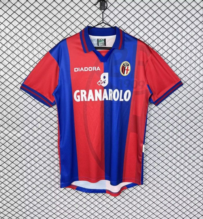 Retro Jersey 1997-1998 Bologna Home Soccer Jersey Vintage Football Shirt