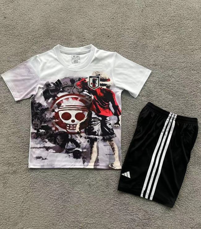 Youth Uniform Kids Kit 2026 Japan Comic Soccer Jersey Shorts Child Football Set
