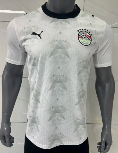 Fan Version 2026 Egypt Away White Soccer Jersey Football Shirt