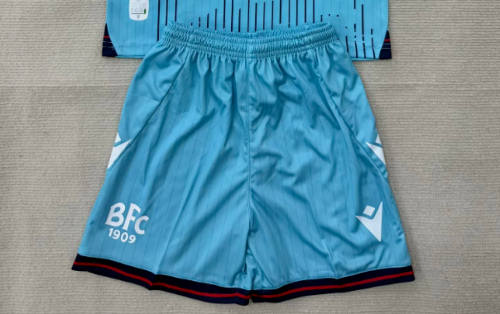 Fan Version 2025-2026 Bologna Third Away Soccer Shorts Football Shorts