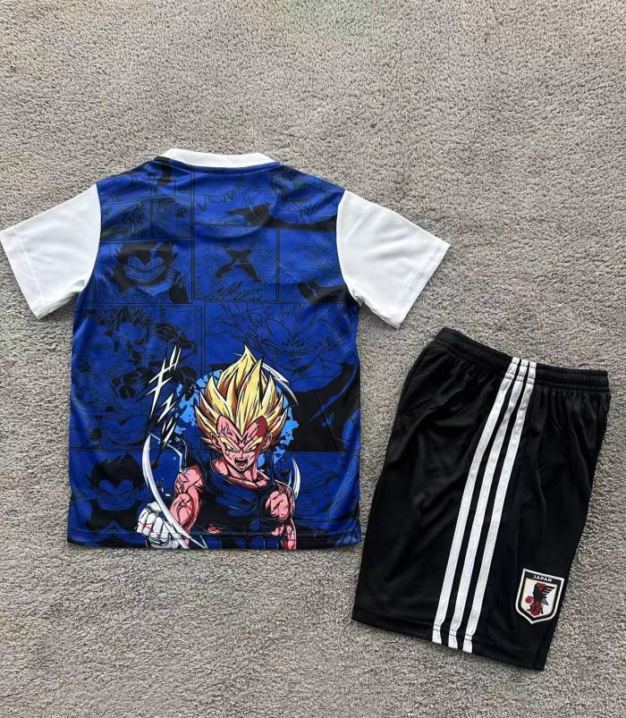 Youth Uniform Kids Kit 2025 Japan Comic Soccer Jersey Shorts Child Football Set