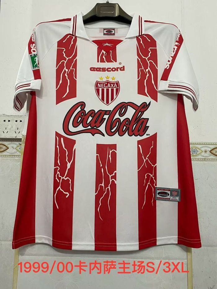 Retro Jersey 1999-2000 Necaxa Home Soccer Jersey Vintage Football Shirt