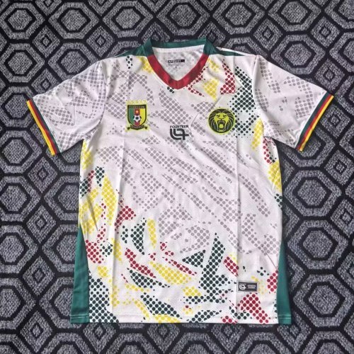 Fan Version 2026 Cameroon Away White Soccer Jersey Cameroun Football Shirt