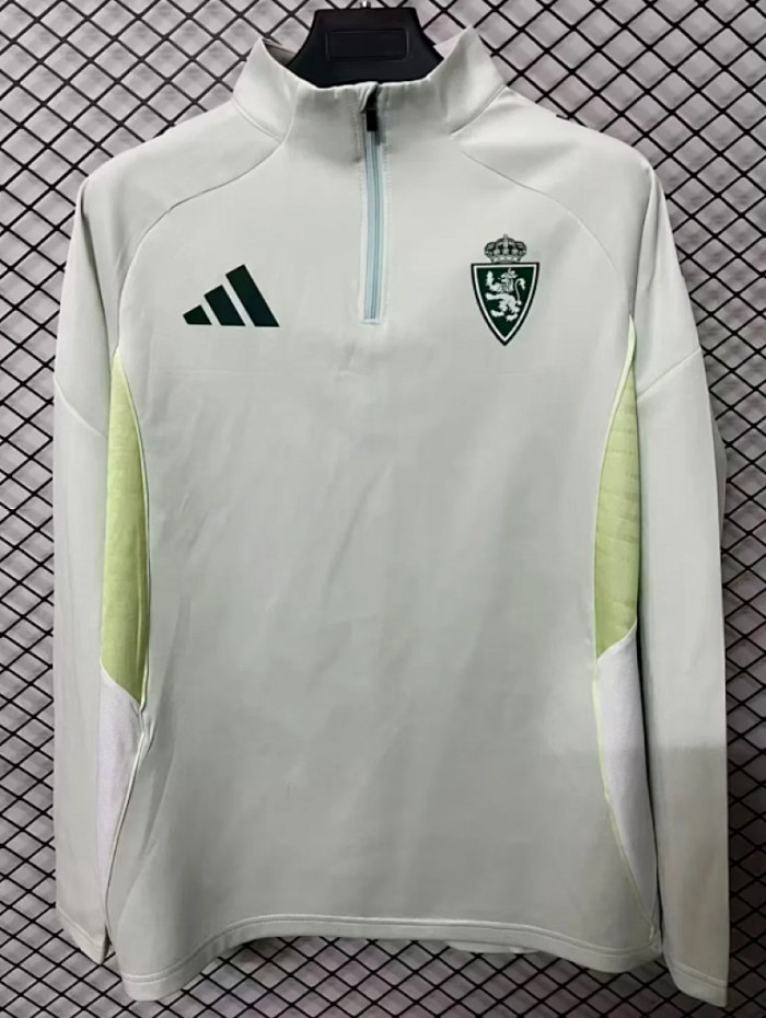 2025-2026 Zaragoza Light Green Soccer Training Sweater