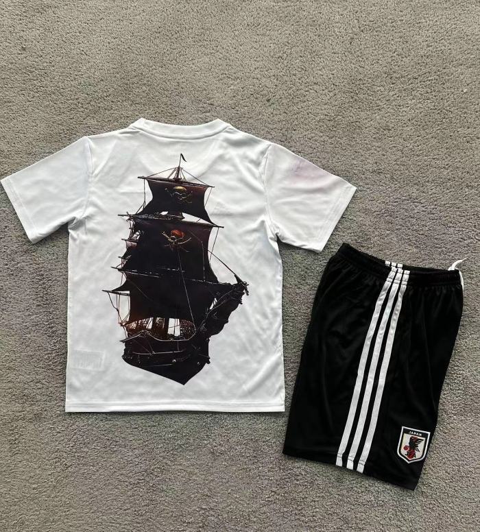 Youth Uniform Kids Kit 2026 Japan Comic Soccer Jersey Shorts Child Football Set