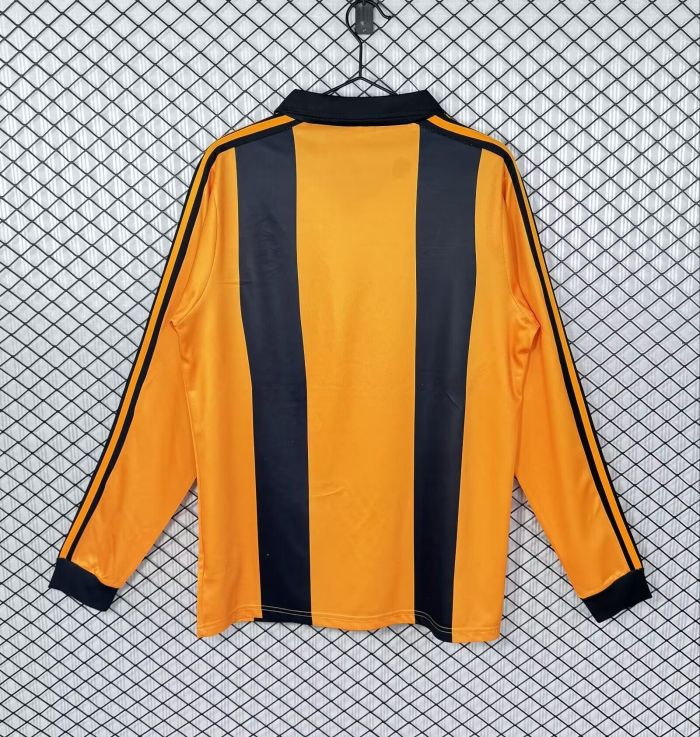 Long Sleeve Retro Jersey 1981-1982 Hull City Home Soccer Jersey Football Shirt
