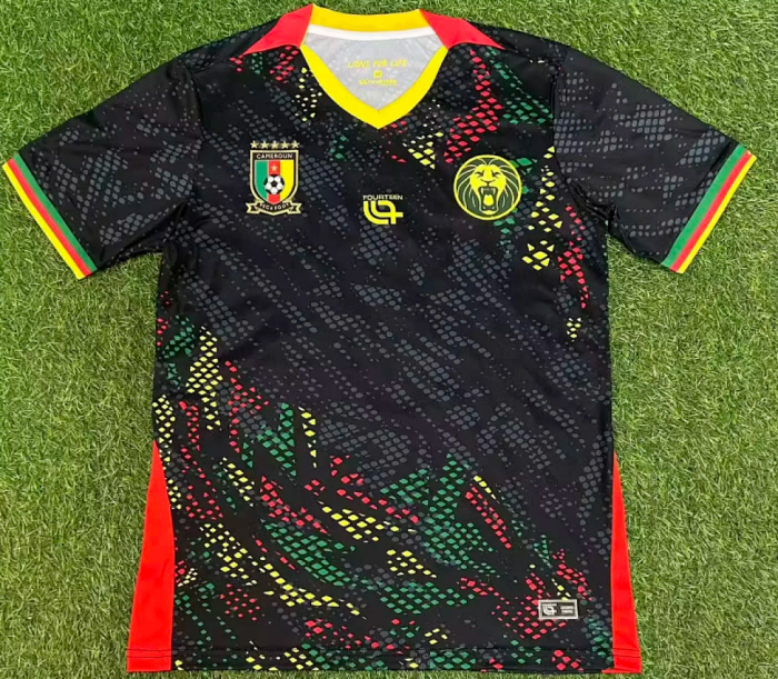 Fan Version 2026 Cameroon Black Soccer Jersey Cameroun Football Shirt