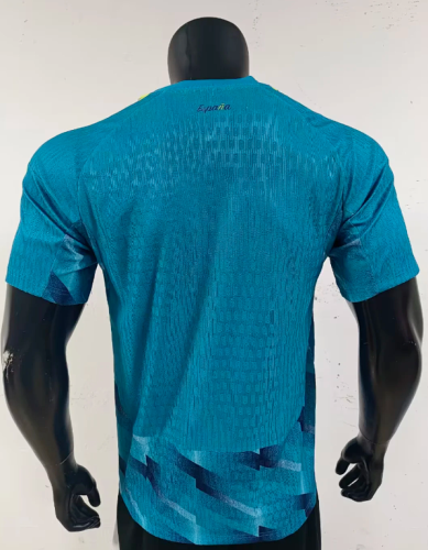 Player Version 2026 Spain Blue Goalkeeper Soccer Jersey España Camisetas de Futbol