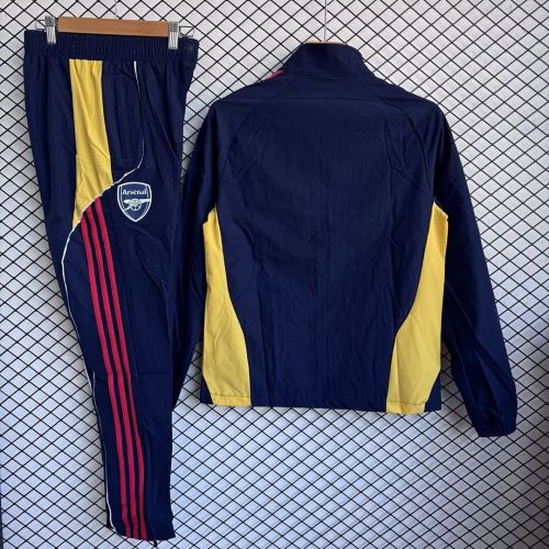 2025-2026 Arsenal Dark Blue Soccer Windbreaker Jacket Football Jacket and Pants