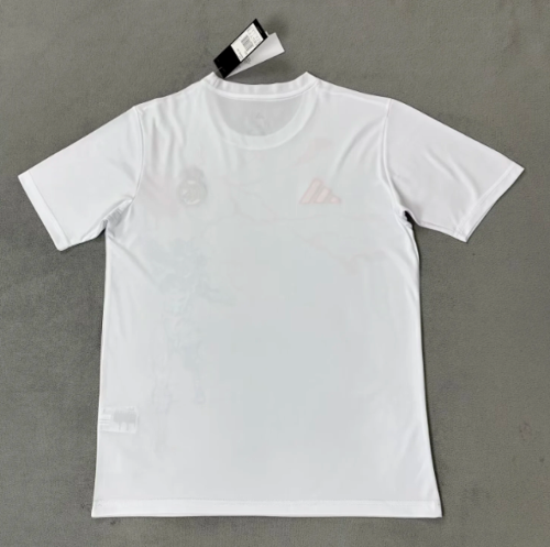 Fans Version 2025-2026 Real Madrid White Marvel Version Soccer Jersey Real Football Shirt