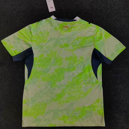 Fans Version Switzerland 2026 Away Green Soccer Jersey Swiss Football Shirt