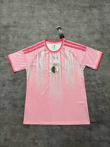 Fans Version 2026 Algeria Pink Soccer Training Jersey Football Shirt