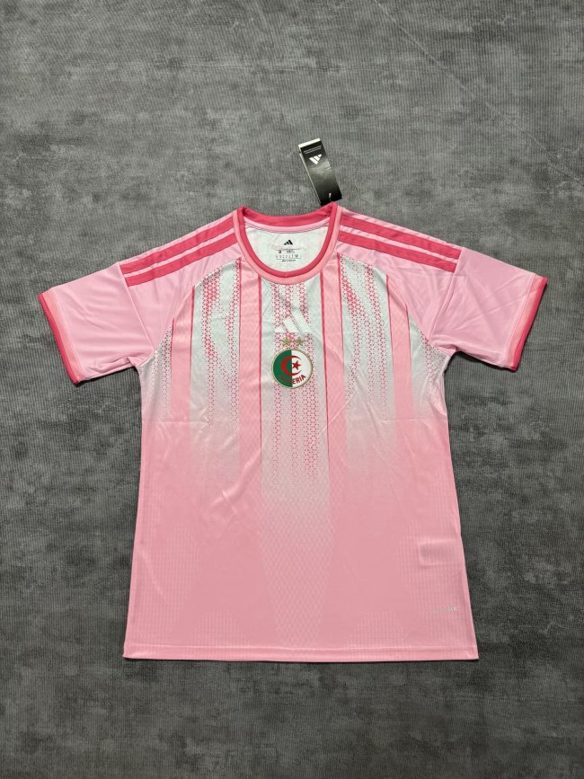Fans Version 2026 Algeria Pink Soccer Training Jersey Football Shirt