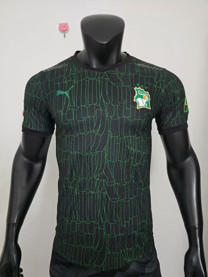 Player Version 2026 Ivory Coast Football Shirt Côte d'Ivoire Green/Black Soccer Jersey