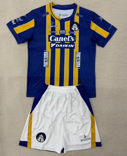 Youth Uniform Kids Kit 2025-2026 Atlético San Luis Away Soccer Jersey Shorts Child Football Set
