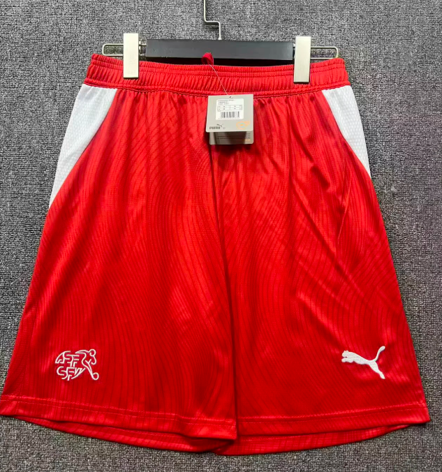 Fan Version 2026 Switzerland Home Soccer Shorts Football Shorts