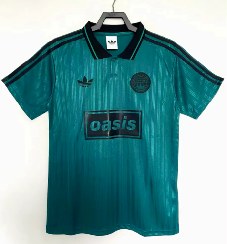 Fan Version 2025-2026 AD Oasis 25 Green/Black Soccer Jersey Football Shirt