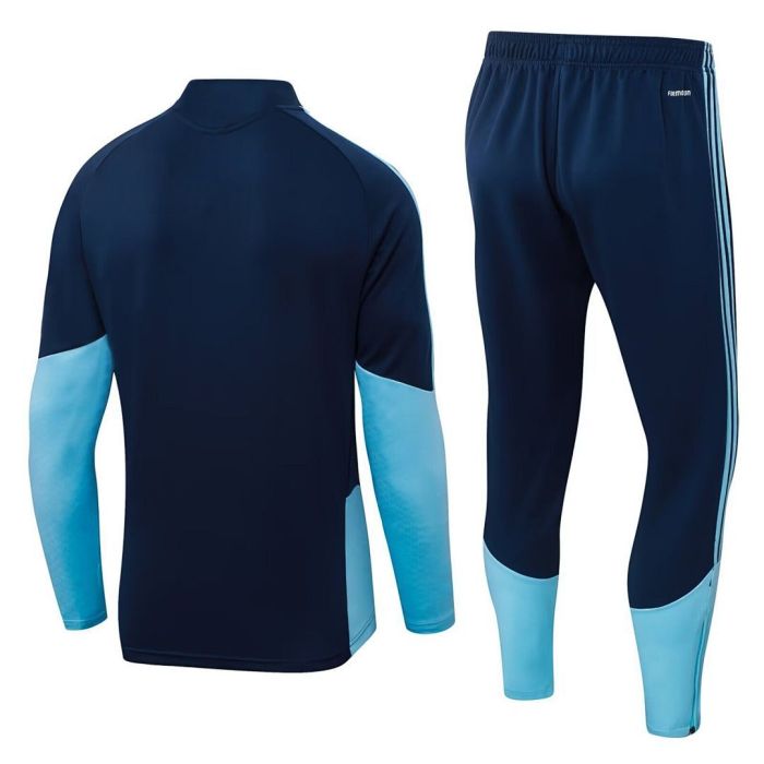 2025-2026 Argentina Dark Blue Soccer Training Sweater and Pants Football Kit