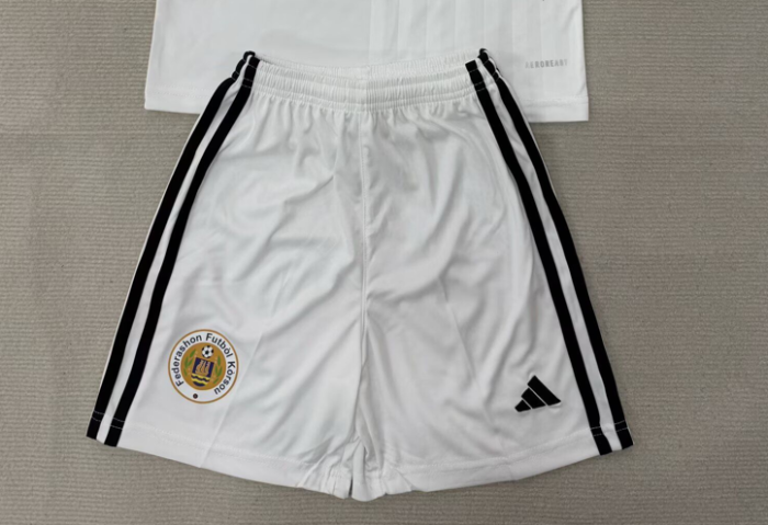 Fan Version 2025-2026 Curaçao Away White Soccer Shorts Football Shorts