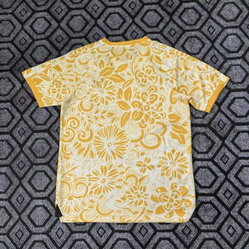 Fan Version 2025-2026 Palestine Yellow Soccer Jersey FC Palestina Football Shirt