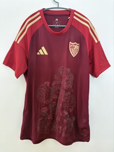 Fans Version 2025-2026 Sevilla 16 SEVILLA Red Special Edition Soccer Jersey Football Shirt