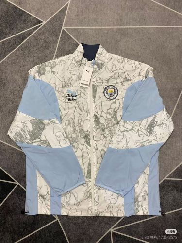 2025-2026 Manchester City X Kid Super Soccer Reversible Windbreaker Jacket Football Jacket