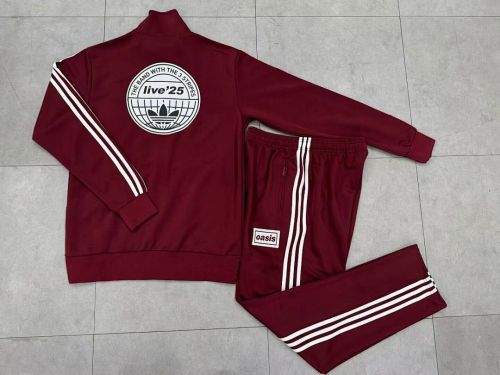 2025-2026 AD Oasis Maroon Soccer Jacket and Pant Football Tracksuit