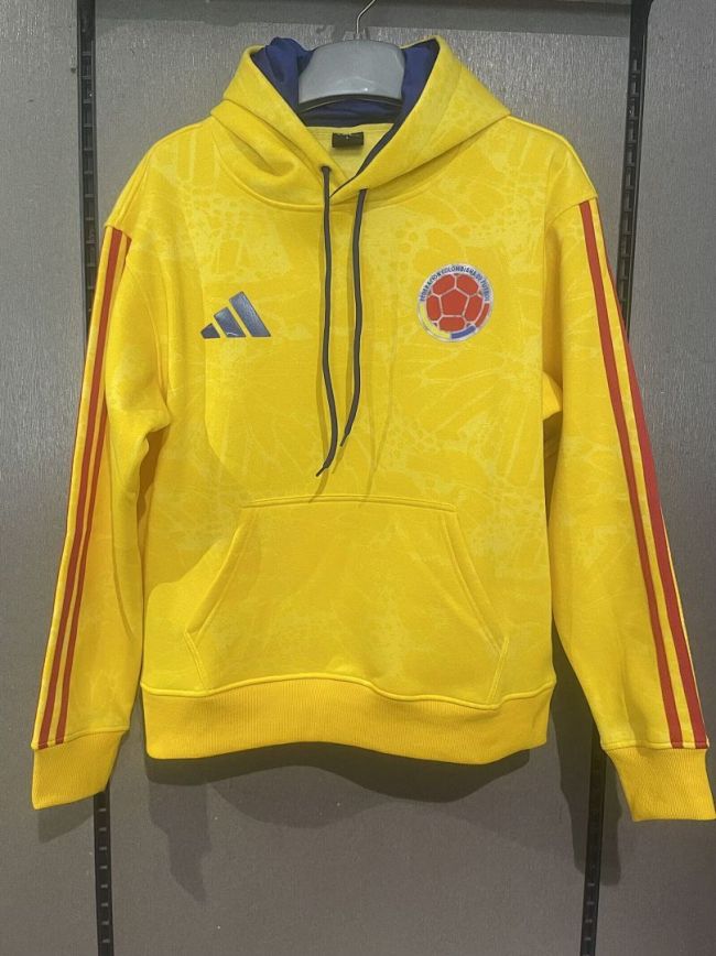 2025-2026 Colombia Yellow Soccer Training Hoodie Football Hoody