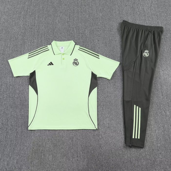2025-2026 Real Madrid Soccer Polo and Pants Football Kit