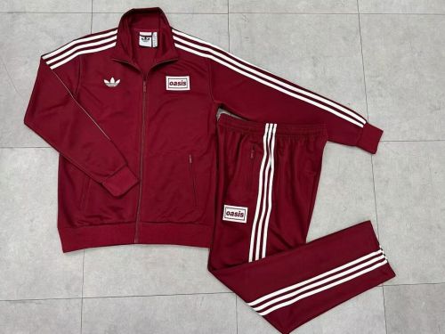2025-2026 AD Oasis Maroon Soccer Jacket and Pant Football Tracksuit