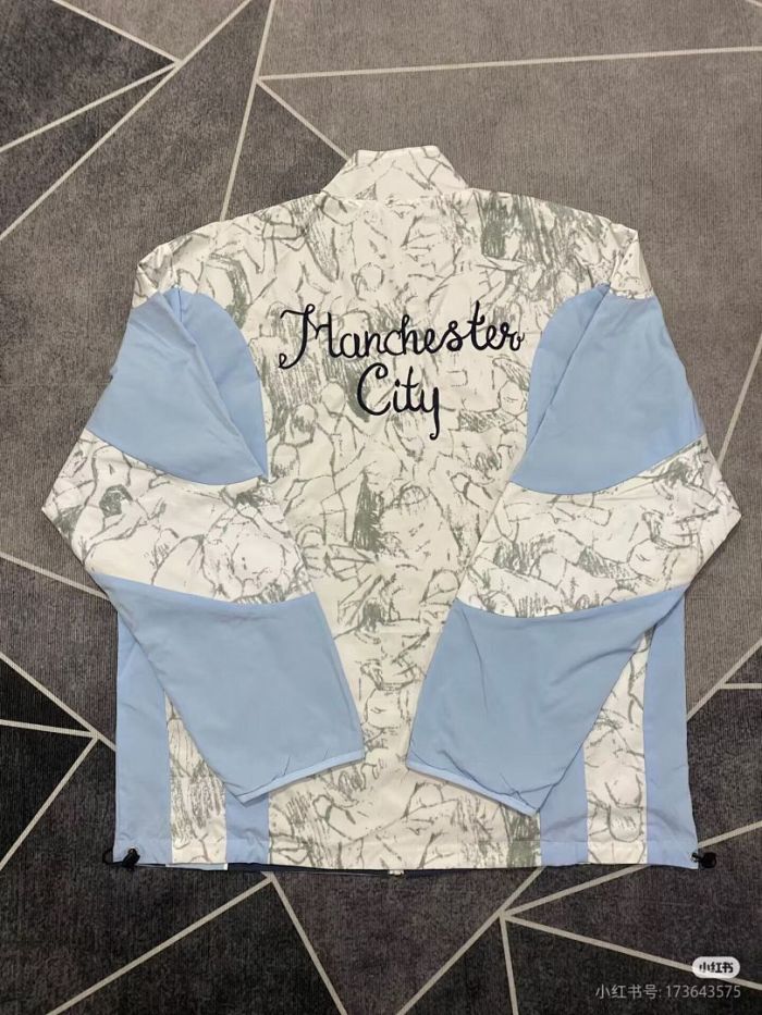 2025-2026 Manchester City X Kid Super Soccer Reversible Windbreaker Jacket Football Jacket