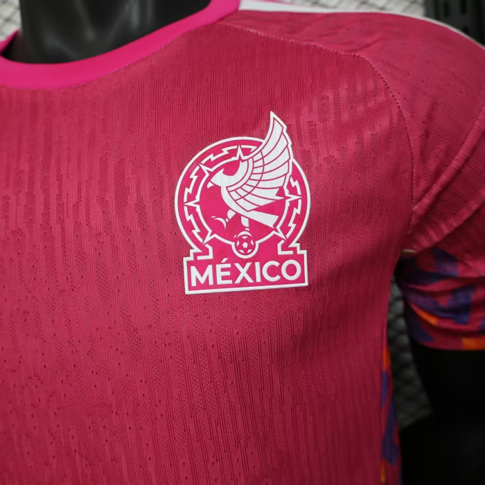 Player Version 2026 Mexico Pink Goalkeeper Soccer Jersey Football Shirt