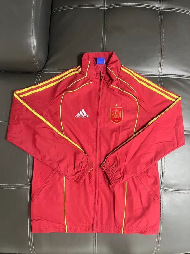 2025-2026 Spain Red Soccer Windbreaker Jacket Football Jacket
