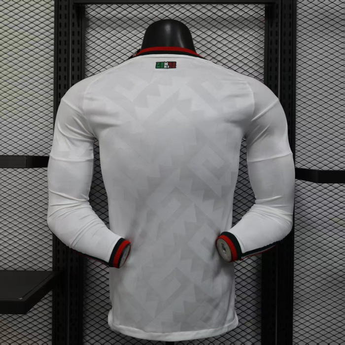 Player Version Long Sleeve 2026 Mexico Away White Soccer Jersey Adulto Camiseta de Futbol