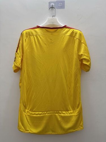 Retro Jersey 2006-2007 Liverpool Away Yellow Soccer Jersey Vintage Football Shirt