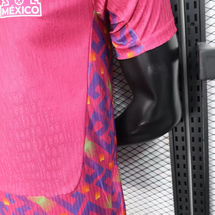 Player Version 2026 Mexico Pink Goalkeeper Soccer Jersey Football Shirt