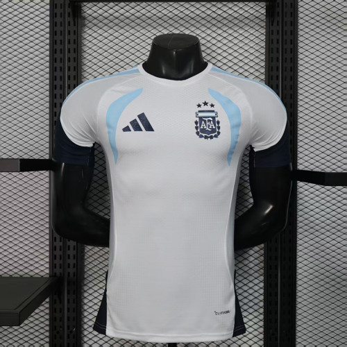 Player Version 2026 Argentina White Soccer Training Jersey Camisetas de Futbol